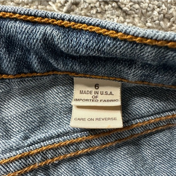 🎆 Frankie B vintage jeans 6 low rise straight leg ankle cropped raw hem Y2K 90’s - Picture 7 of 12